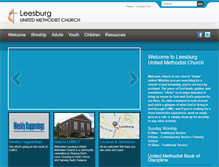 Tablet Screenshot of leesburgumc.org